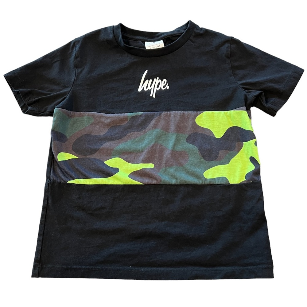 Hype UK Camo Inset Tshirt